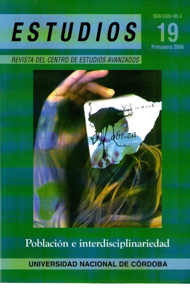 					Ver Núm. 19 (2006): Población e Interdisciplinariedad
				