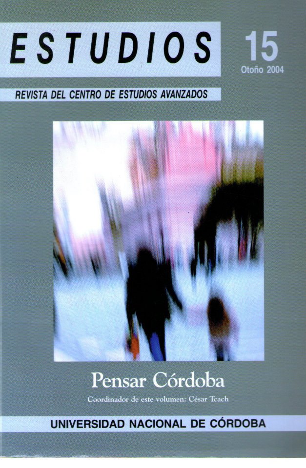 					Ver Núm. 15 (2004): Pensar Córdoba
				