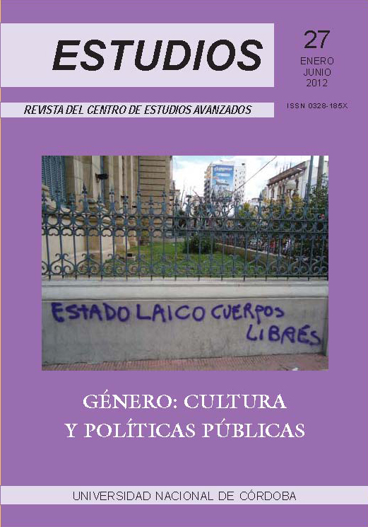 					Ver Núm. 27 (2012): Género: cultura y políticas públicas
				