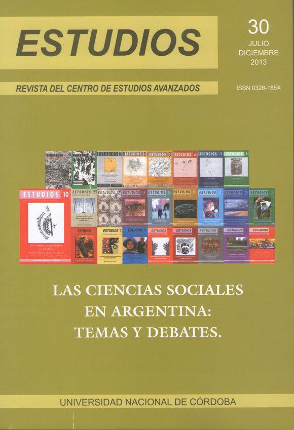 					Ver Núm. 30 (2013): Las Ciencias Sociales en Argentina: Temas y debates
				