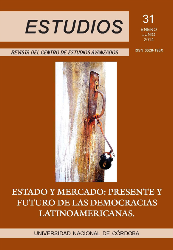 					Ver Núm. 31 (2014): Estado y mercado: presente y futuro de las democracias latinoamericanas
				