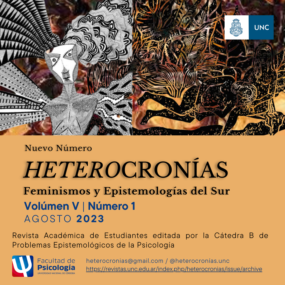 					Ver Vol. 5 Núm. 1 (2023): Heterocronías. Feminismos y Epistemologías del Sur. Vol. 5 Núm 1
				
