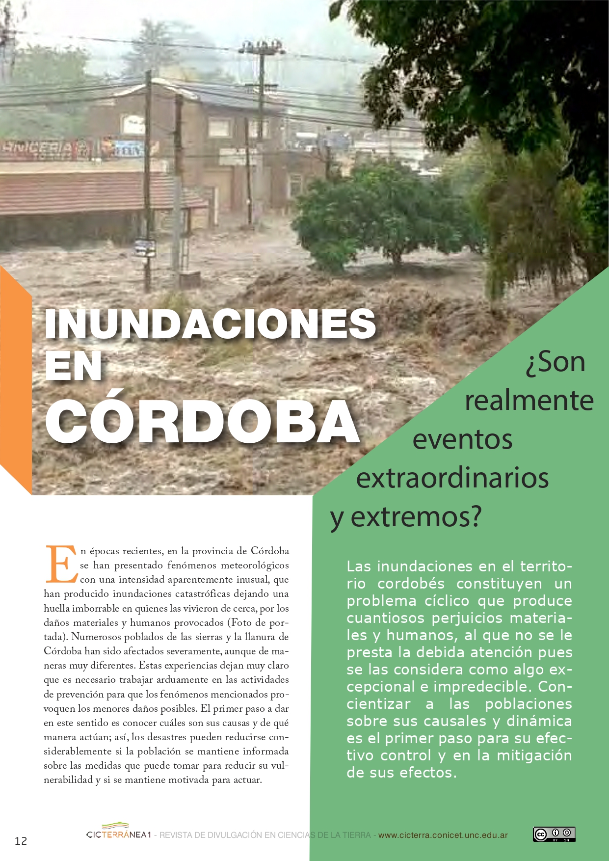 Inundaciones en Córdoba