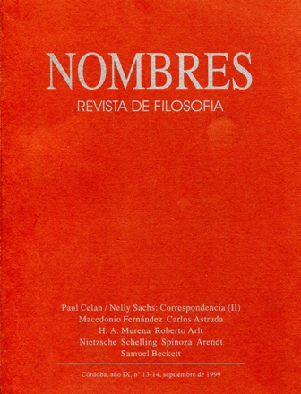 					View No. 13-14 (1999): Poesía
				