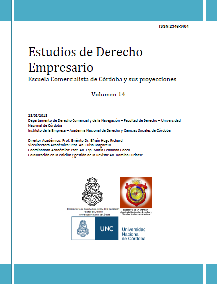 					Ver Vol. 14 (2018): Estudios de Derecho Empresario
				