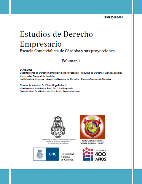 					Ver Vol. 1 (2013): Estudios de Derecho Empresario
				