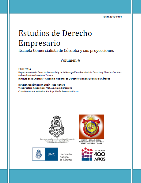 					Ver Vol. 4 (2014): Estudios de Derecho Empresario
				