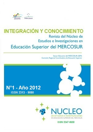 					Ver Vol. 1 (2012): Revista del Núcleo de Estudios e Investigaciones en Educación Superior del MERCOSUR (versión anterior) ISSN 2313 - 9080
				