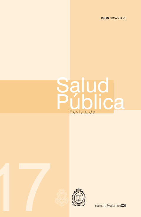 					Ver Vol. 21 Núm. 3 (2017): Revista de Salud Publica
				