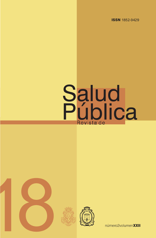 					Ver Vol. 22 Núm. 2 (2018): Revista de Salud Pública
				