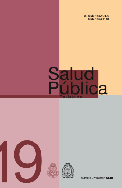 					Ver Vol. 23 Núm. 3 (2019): Revista de Salud Pública
				
