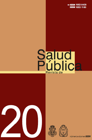 					Ver Vol. 24 Núm. 1 (2020): Revista de Salud Pública
				