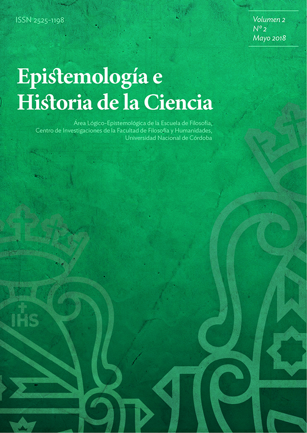 					Ver Vol. 2 Núm. 2 (2018): Epistemología e Historia de la Ciencia
				