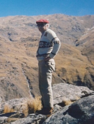Eduardo Berberián en el Cerro Muñoz, Valle de Tafí.